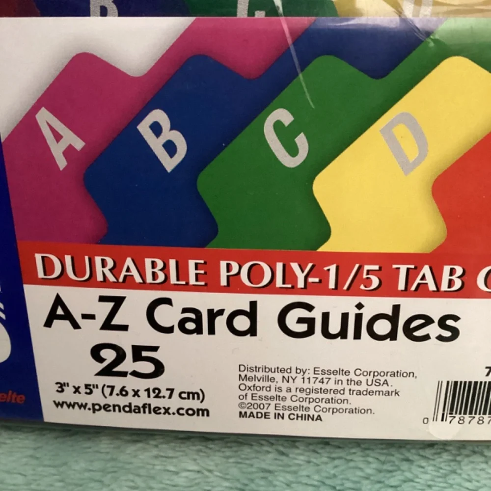 Oxford A-Z Card Guides